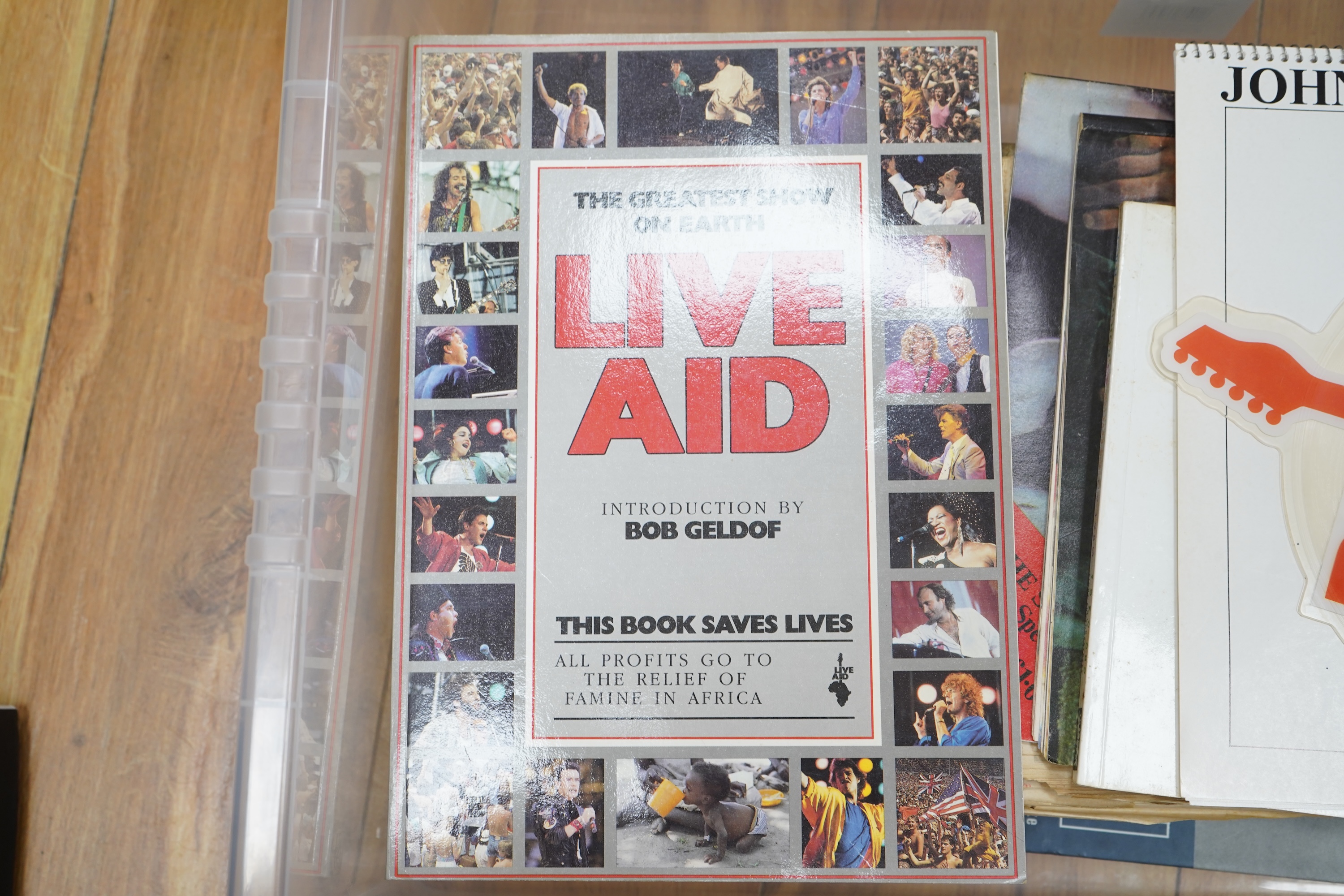 Eleven John Lennon related books, etc. titles including; A Spaniard in the Works, Skywriting by Word of Mouth, Summer of 1980, Lennon Legend, Life Is What Happens, Imagine, The Lennon Companion, In His Own Words, etc. to
